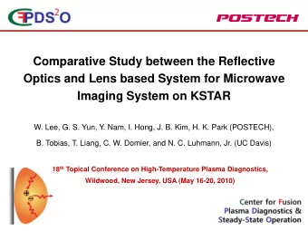 Comparative Study between the Reflective  p  y  Optics and Lens based System for Microwave  Imaging