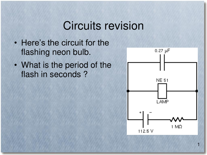circuits revision