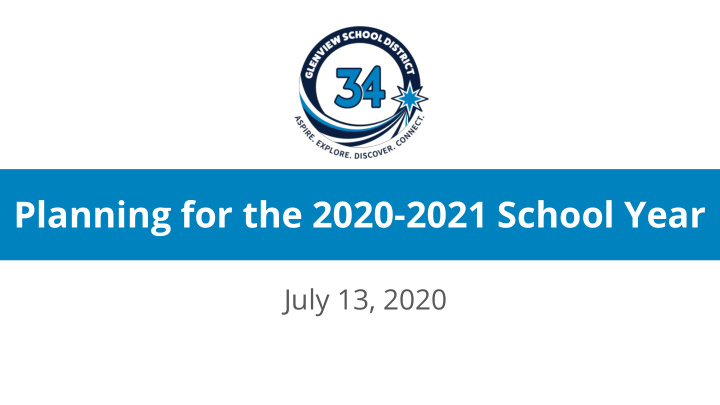 planning for the 2020 2021 school year