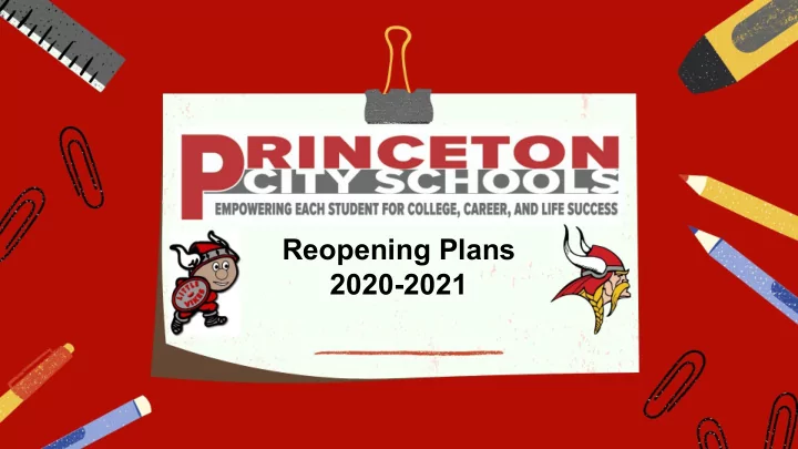 reopening plans 2020 2021 thank you