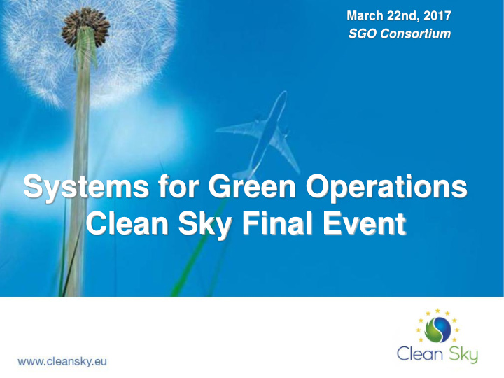 systems for green operations