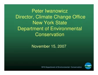 zyxwvutsrqponmlkihgfedcbaYWUTSRPONMLJIHGFEDCBA  NYS Department of Environmental  Conservation