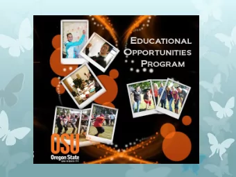 HISTORY  337 Waldo  MISSION  EOP provides a welcoming environment that supports the full