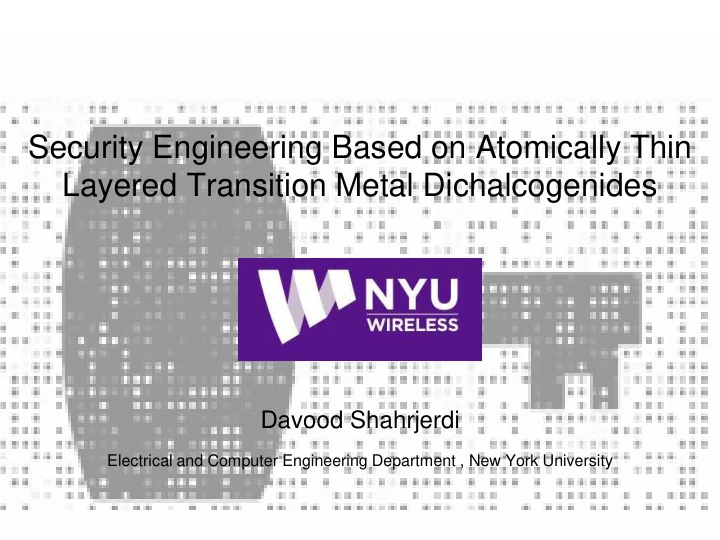 security engineering based on atomically thin layered
