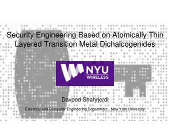 Security Engineering Based on Atomically Thin  Layered Transition Metal Dichalcogenides  Davood
