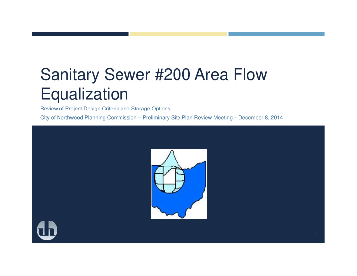 sanitary sewer 200 area flow equalization