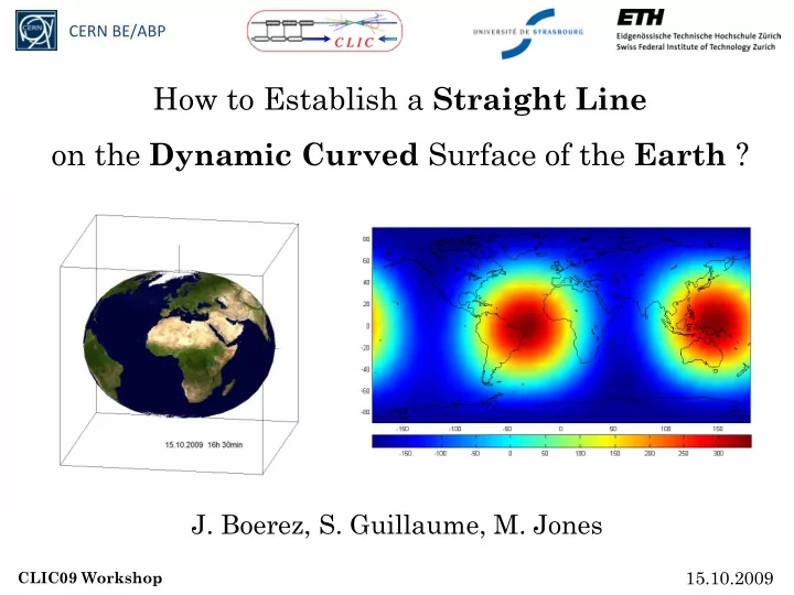 cern be abp how to establish a straight line on the