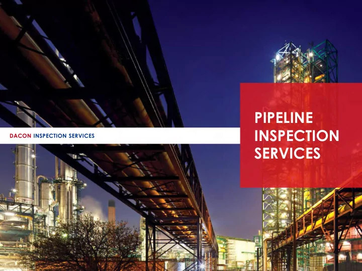 pipeline inspection