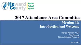 Outcomes and AAC participant responsibilities    AAC Introductions    Boundary adjustment