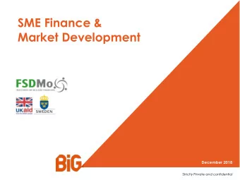 Market Development  December 2018  Strictly Private and confidential  Introduction  Introduction