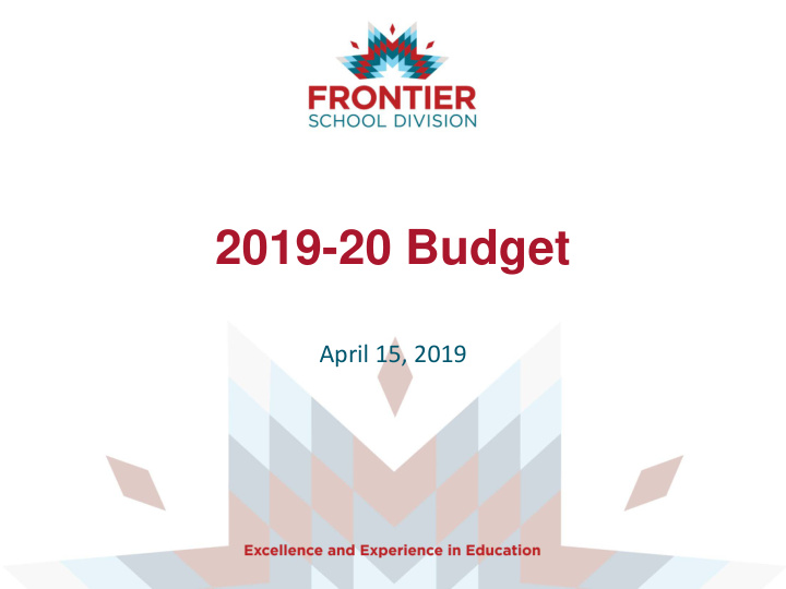 2019 20 budget