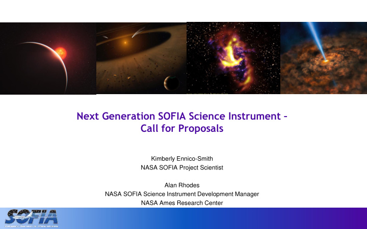 next generation sofia science instrument call for