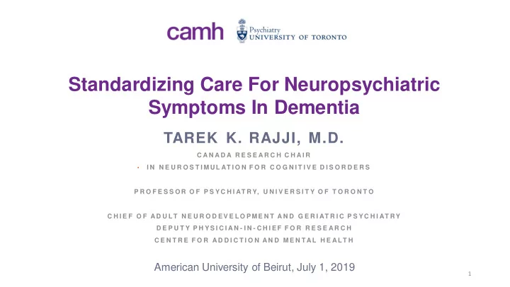 symptoms in dementia