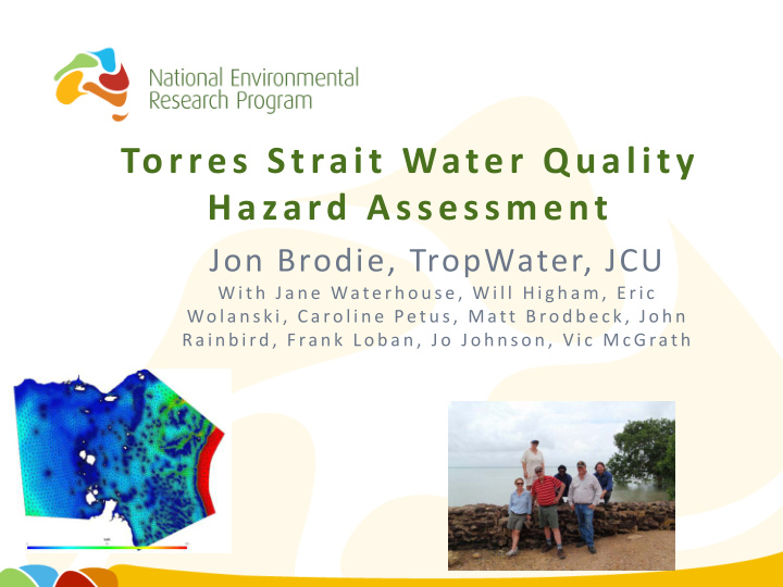 torres strait water quality hazard assessment