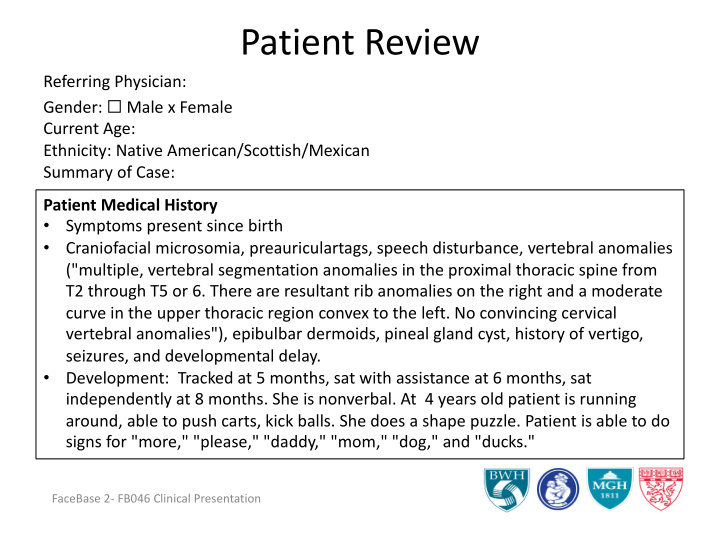 patient review