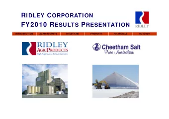 QUESTIONS  ANSWERS  ANSWERS  PROPERTY  AND  AND  CHEETHAM  AGRIPRODUCTS  INTRODUCTION