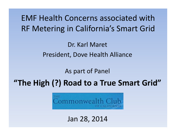 emf health concerns associated with rf metering in