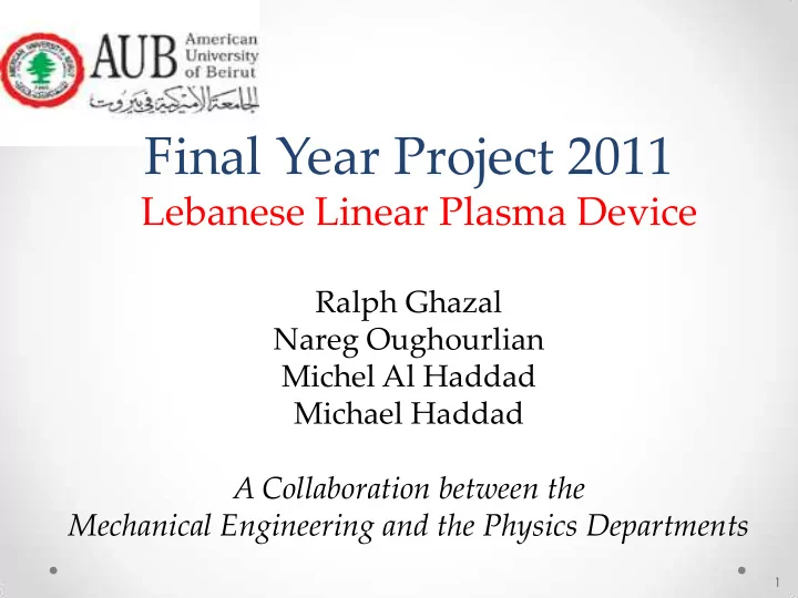 final year project 2011
