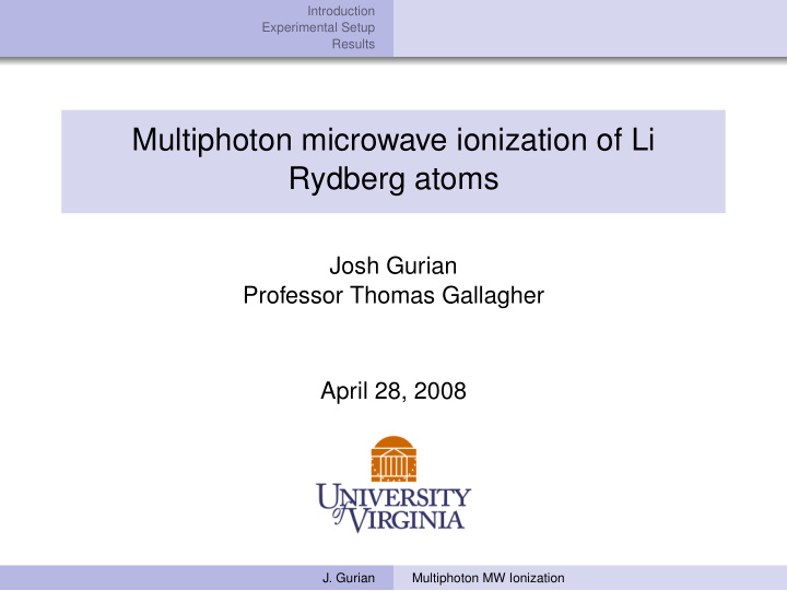 multiphoton microwave ionization of li rydberg atoms