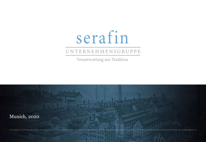 munich 2020 serafin s philosophy builds upon more than