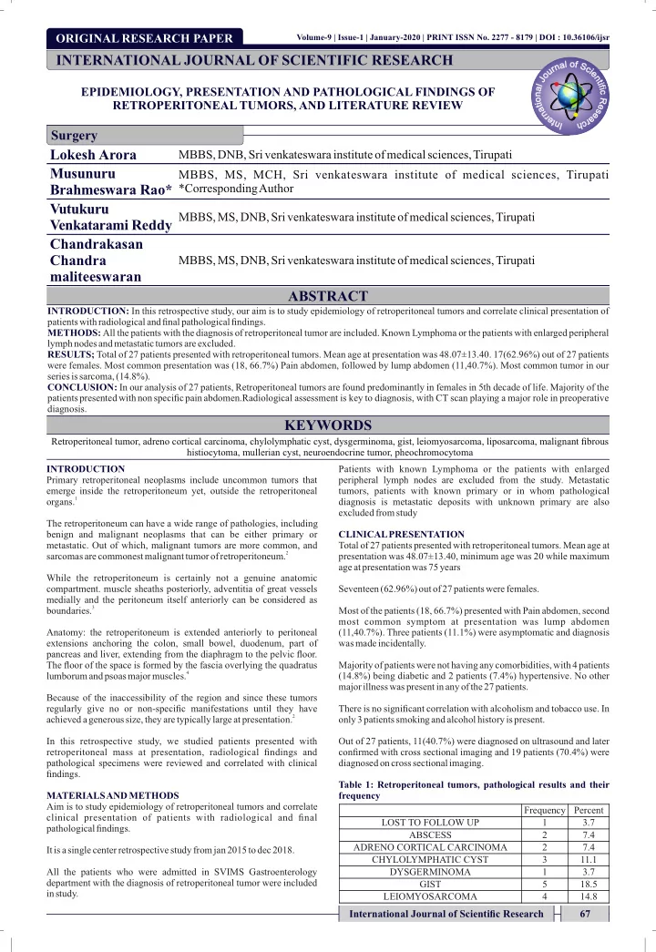 international journal of scientific research
