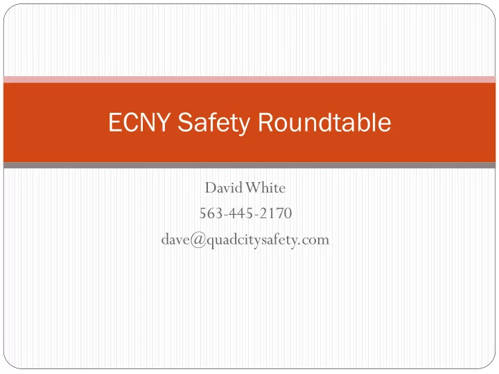 ecny safety roundtable