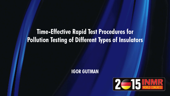 time effective rapid test procedures for pollution