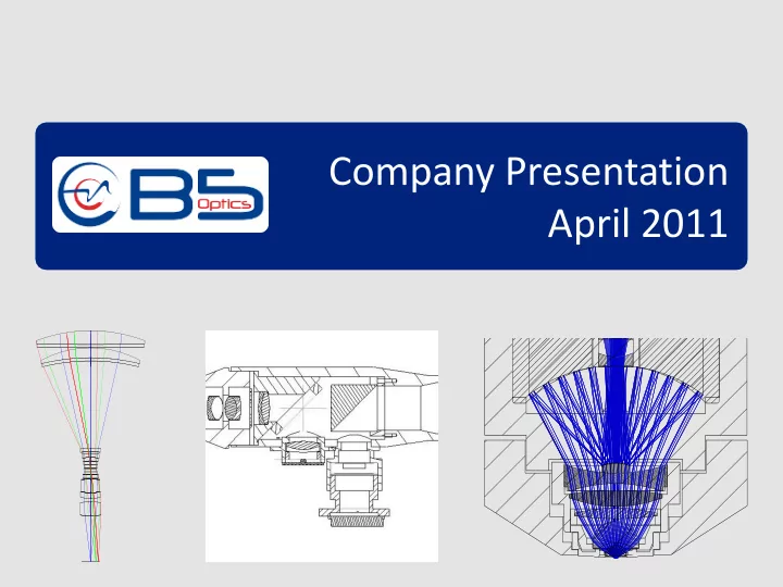 april 2011 1 company