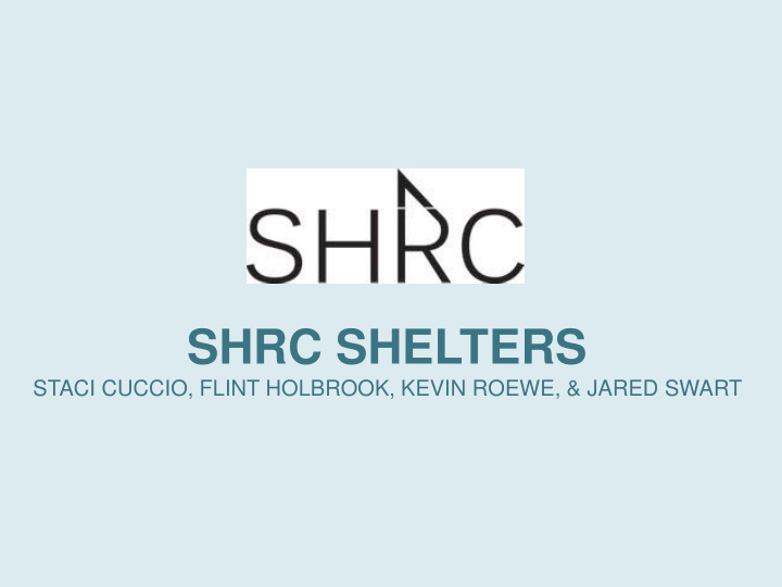 shrc shelters