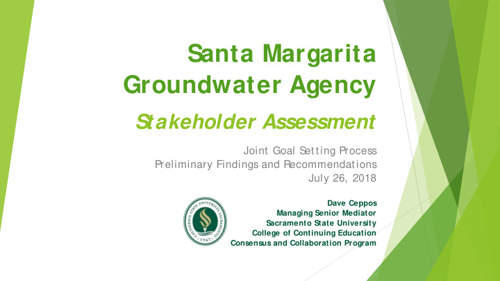 santa margarita groundwater agency