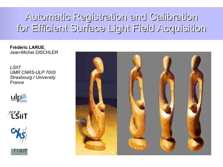 automatic registration and calibration automatic