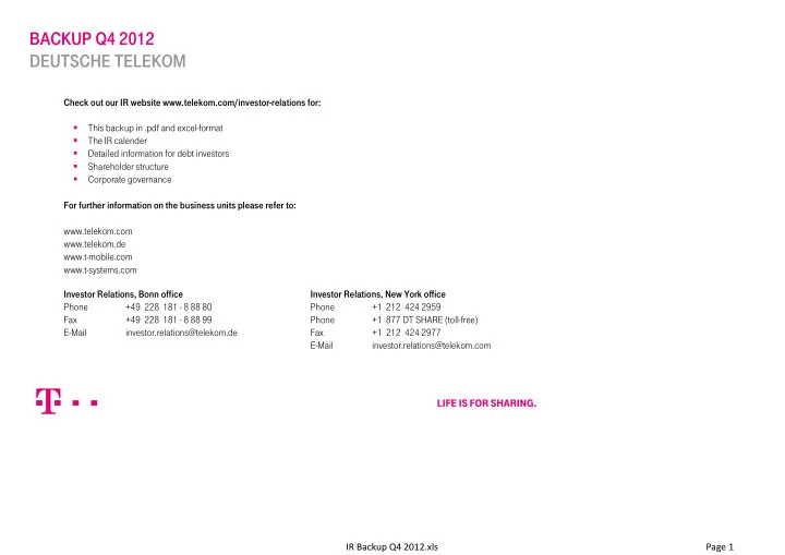 backup q4 2012 deutsche telekom