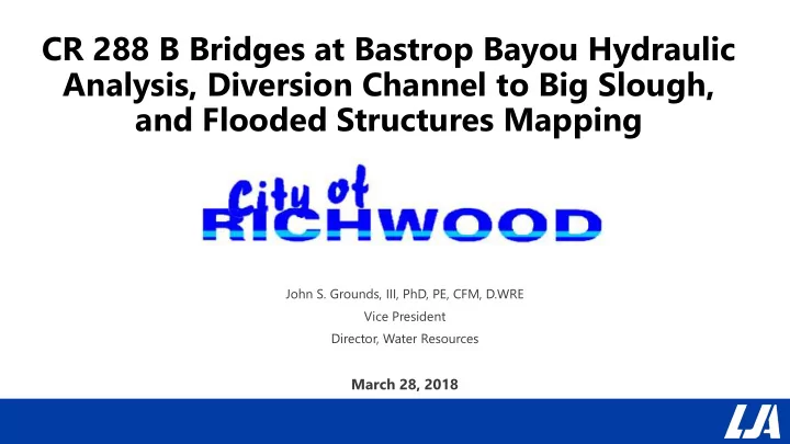 and flooded structures mapping
