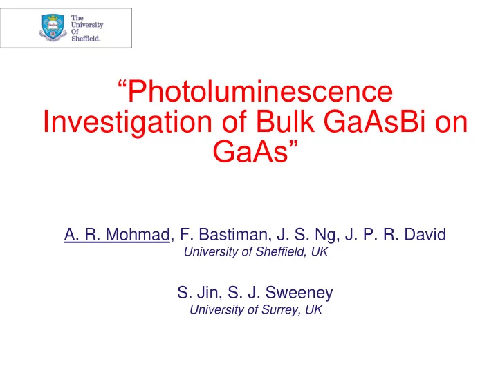 photoluminescence