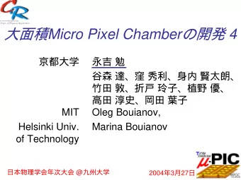 Micro Pixel Chamber  4