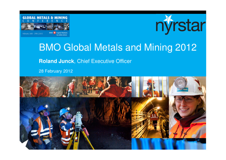 bmo global metals and mining 2012