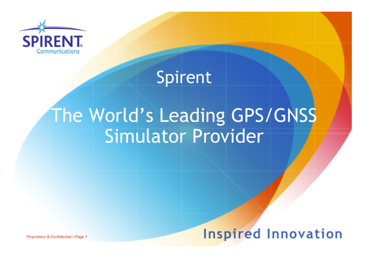 the world s leading gps gnss simulator provider