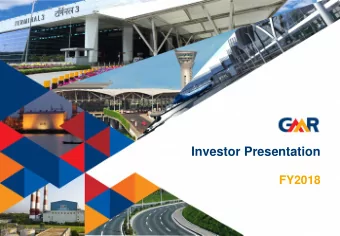 Investor Presentation  FY2018  0  DISCLAIMER  statements relating to future results of operation,