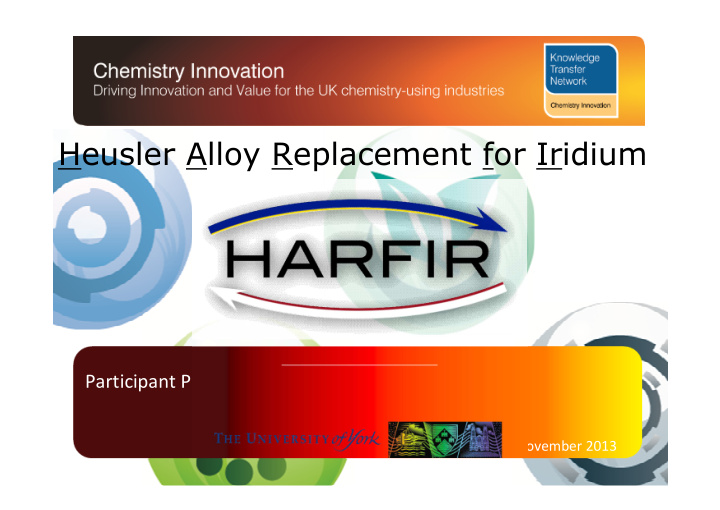 heusler alloy replacement for iridium