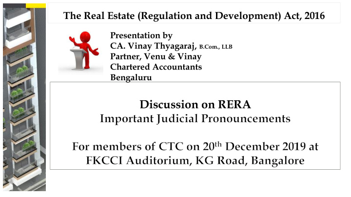 discussion on rera