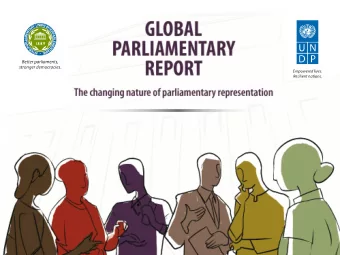 An average MP?  GLOBAL PARLIAMENTARY REPORT  Women and men  in parliament  Global average: