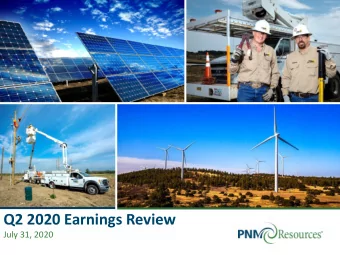 Q2 2020 Earnings Review  July 31, 2020  Safe Harbor Statement  Safe Harbor Statement under the