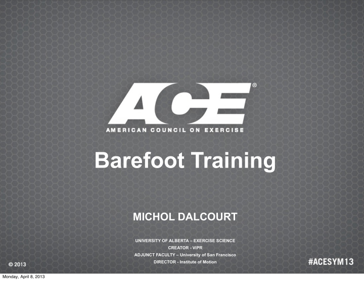barefoot training
