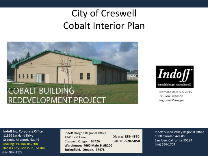 city of creswell cobalt interior plan