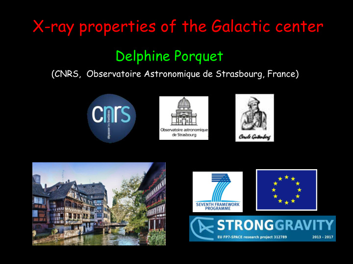 x ray properties of the galactic center