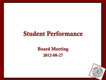 Student Performance  Board Meeting  2012-08-27  ASK3  100%  10%  20%  30%  40%  50%  60%  70%  80%