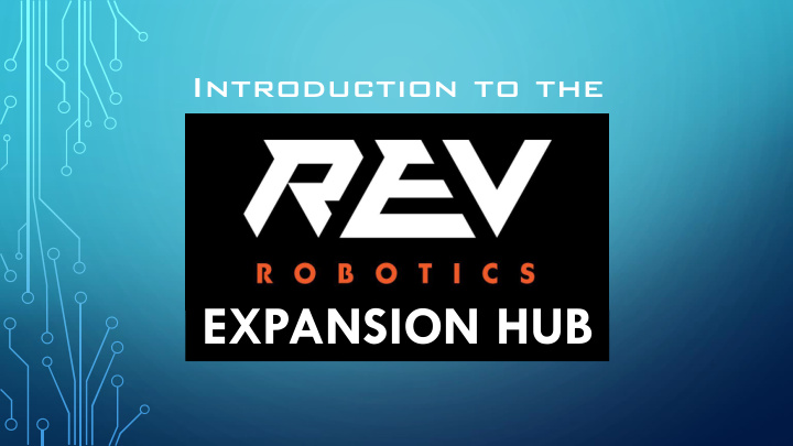 expansion hub rev robotics expansion hub
