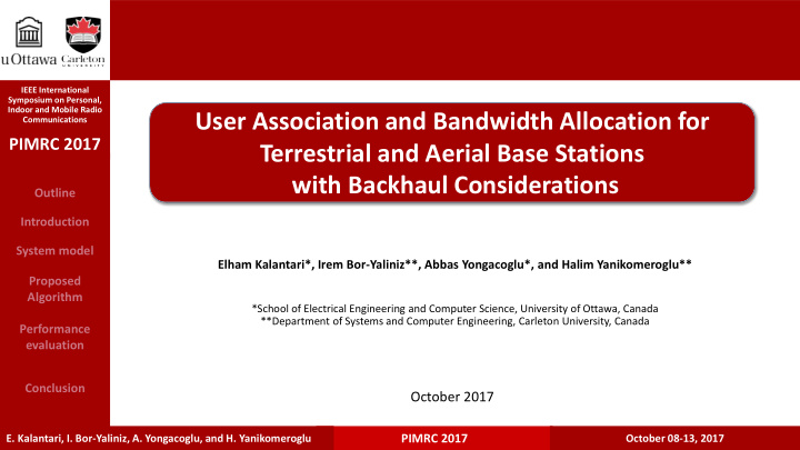 user association and bandwidth allocation for