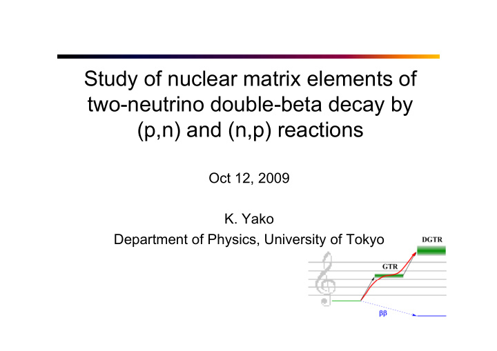 study of nuclear matrix elements of two neutrino double