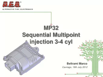 MP32  Sequential Multipoint  injection 3-4 cyl  Beltrami Marco  Cavriago, 18th July 2012